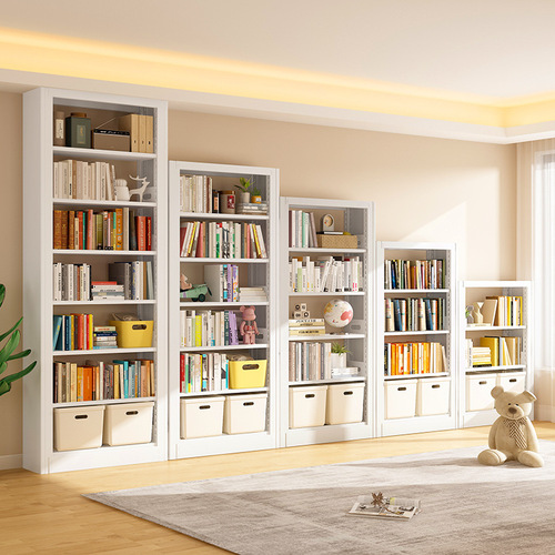 Home steel bookshelf floor standing display rack library reading stand living room iron bookcase children's multi-layer bookcase