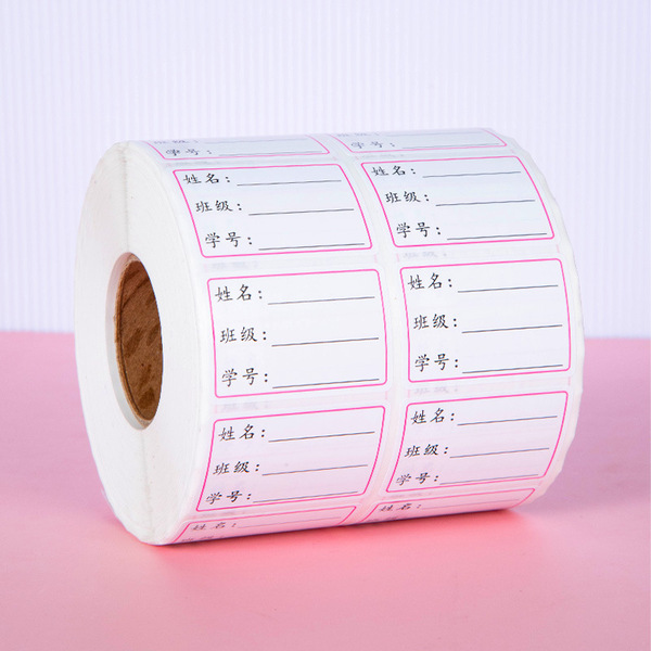 Waterproof children's name sticker for students