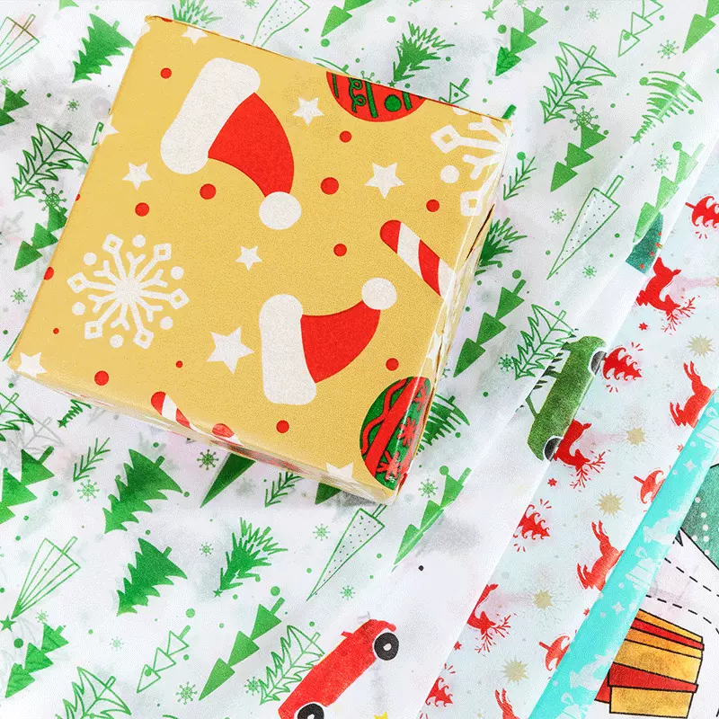 礼品礼盒包装纸拷贝纸印刷图形logo衣服鞋帽打包软薄透雪梨纸定制