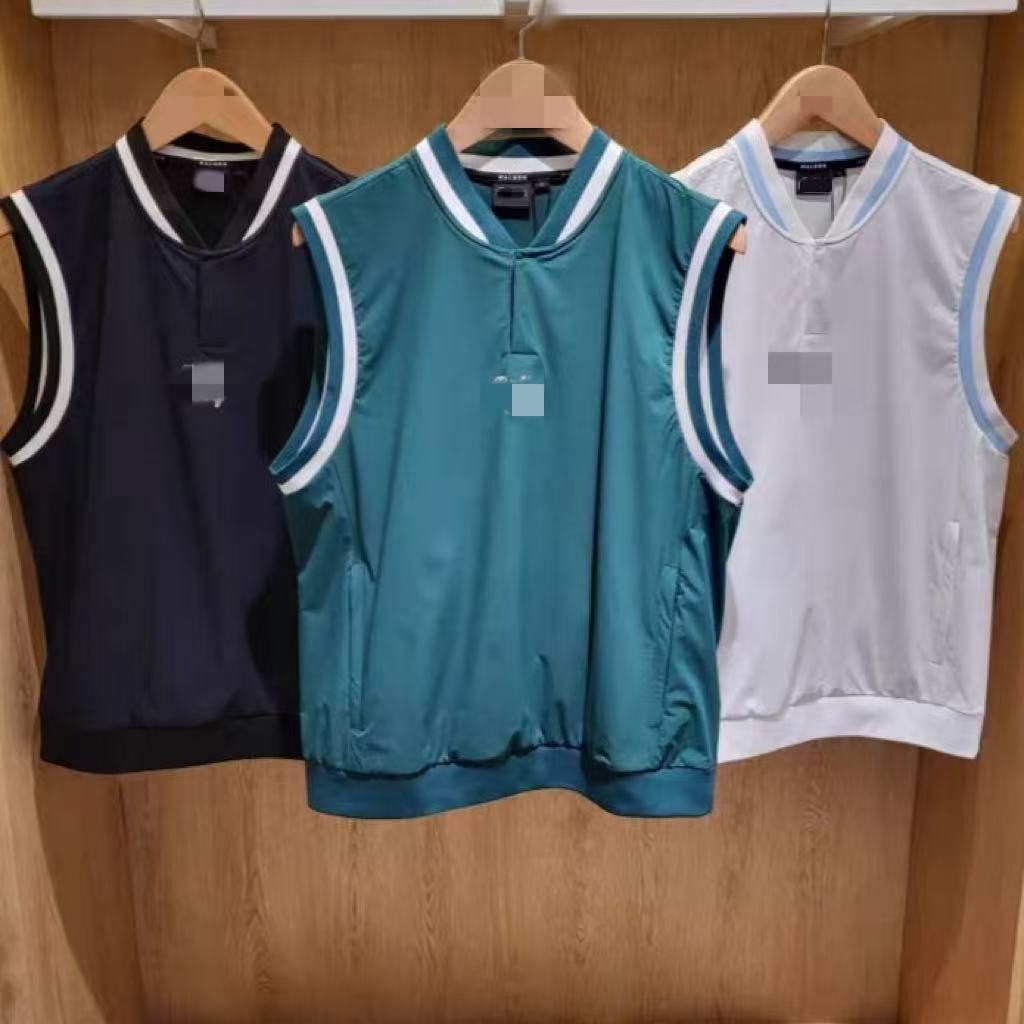 Korean Original Golf Men's Lightweight Breathable Sleeveless Vest 25 Summer Outdoor Sports Quick-Drying V Neck Top