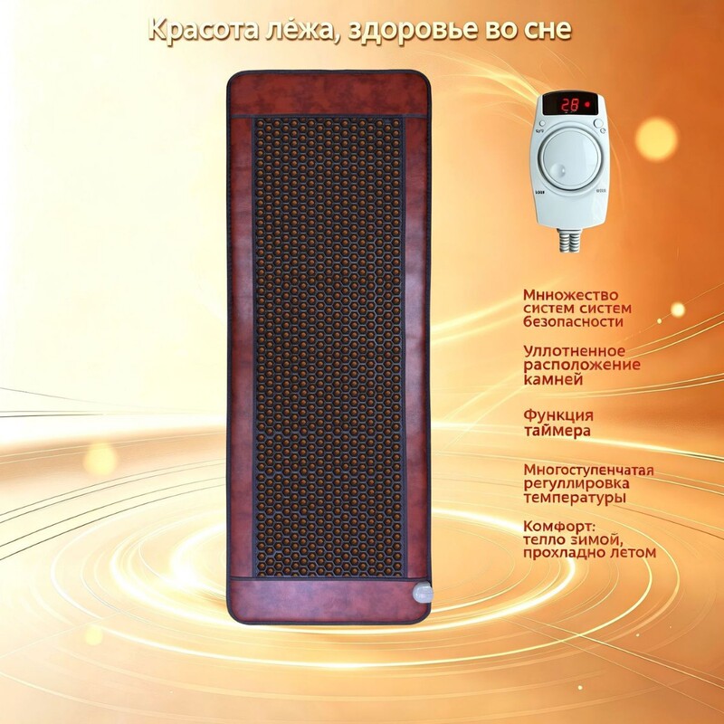 Cross-border drop shipping of European standard tourmaline magnetic heating mattress for home SPA, hot compress, sleep relaxation, and beauty Cross-border drop shipping of European standard tourmaline magnetic heating mattress for home SPA, hot compress, sleep relaxation, and beauty
