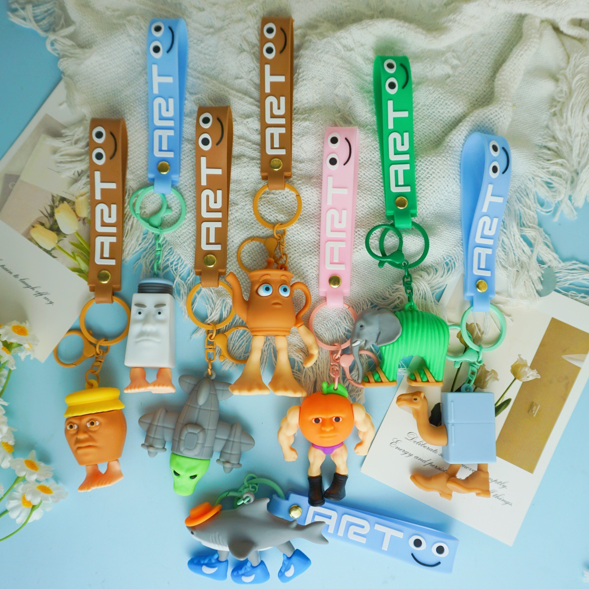 Bastón de madera transfronterizo, Shenmu Ape, Amazon, estilo caliente, clásico de montaña estadounidense, llavero, adorno, bolso, colgante, adorno al por mayor