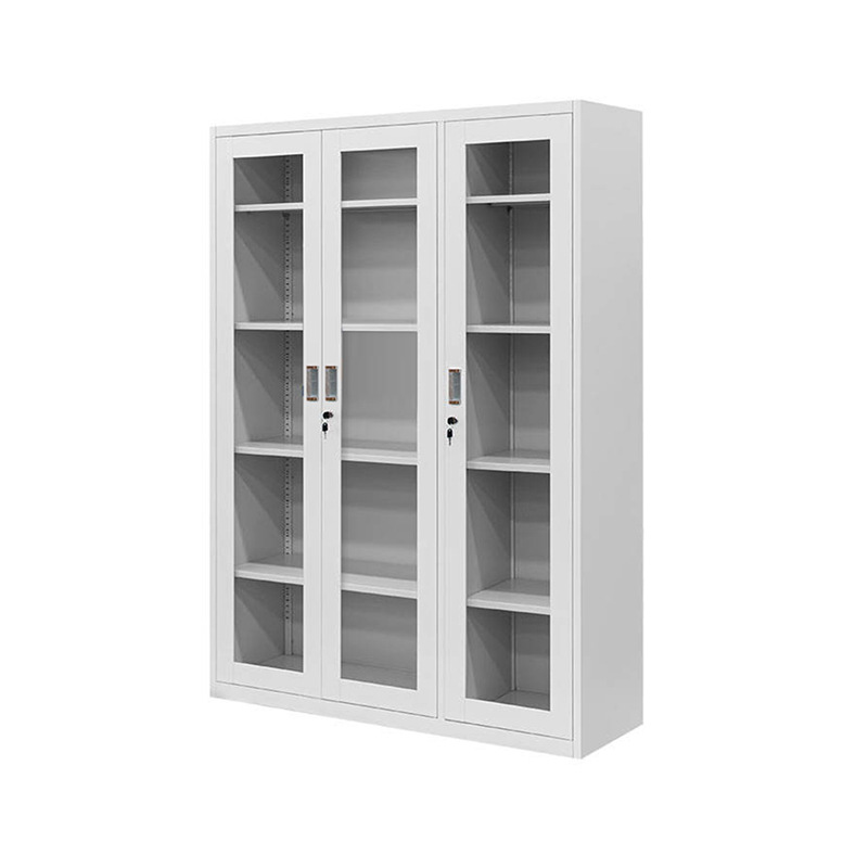 Tres puertas de comercio exterior transfronterizo gabinete de archivos de acero puerta de vidrio gabinete de archivos de archivos gabinete de documentos financieros gabinete de exhibición