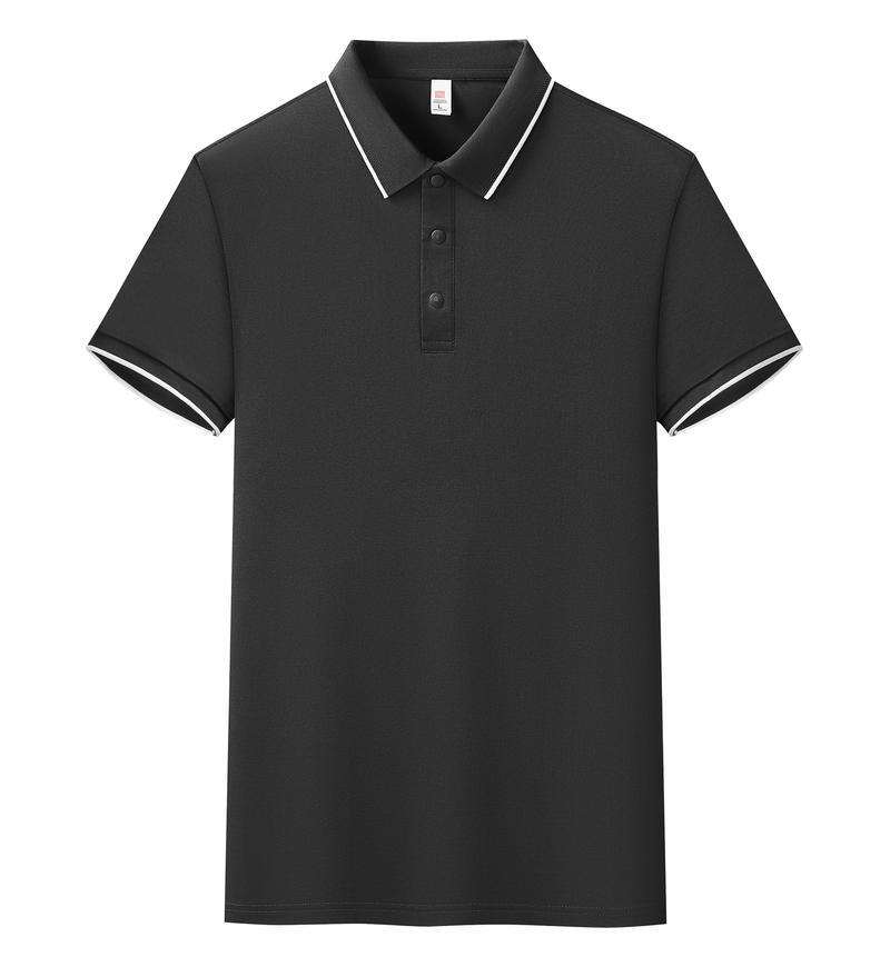 Camisas de polo de tamaño grande personalizadas logotipo de verano transfronterizo de algodón de hielo ropa de trabajo equipo de trabajo camiseta de manga corta personalizada