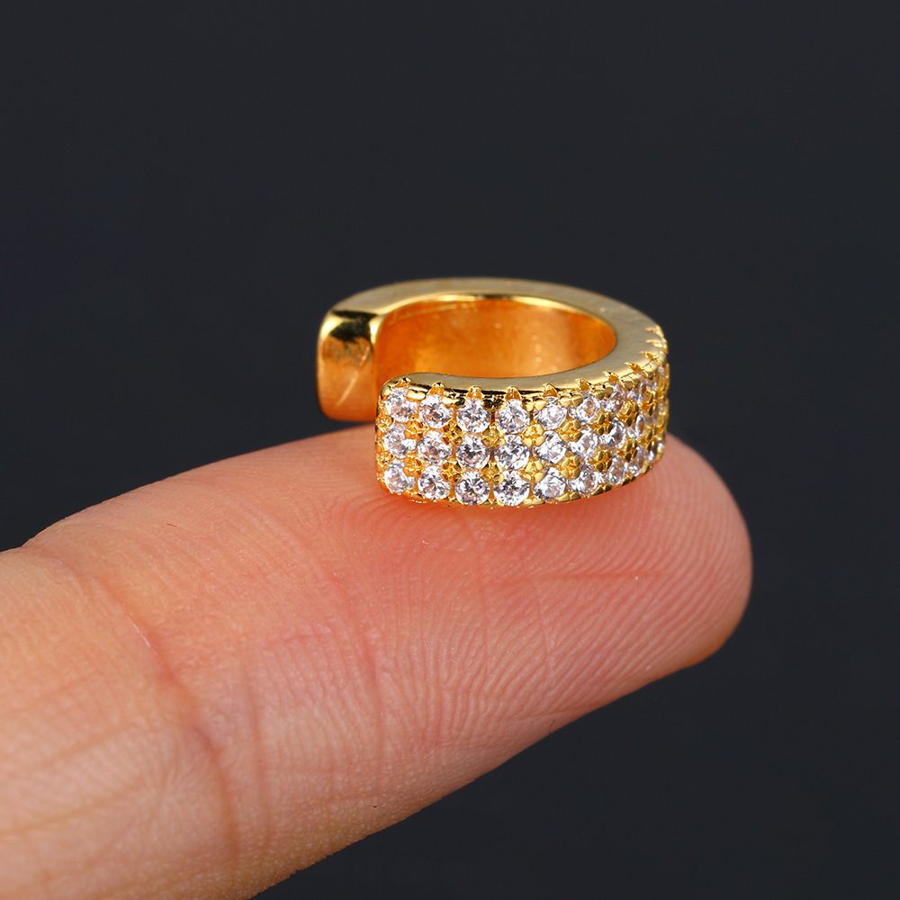 5g Weight 18K Real Gold Plated, Platinum Plated Plating Material Zircon Inlay Material Ear Cartilage Rings & Studs Piercing Type 1 Piece, 1 Pair Quantity Daily Occasion Copper Material Geometric Pattern Women's Gender Elegant, Streetwear Style Inlay Craft 1 Piece 1 Pair Elegant Streetwear Geometric Inlay Copper Zircon Ear Studs 9