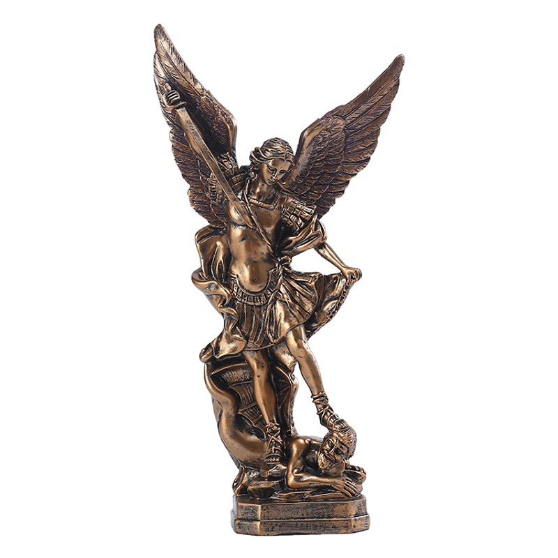 Трансграничный поставщик 31,5 см, высококлассические медные украшения Killer Saint-Maziga Angel, рождественские поделки из смолы