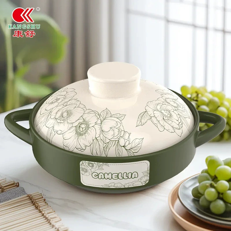 Глиняный горшок Кангшу, каменный горшок, не трескается при сухой обжиге, керамический горшок, устойчивый к высоким температурам, подходит для приготовления жарки и риса в глиняном горшке, взрывобезопасный и устойчивый к трещинам.