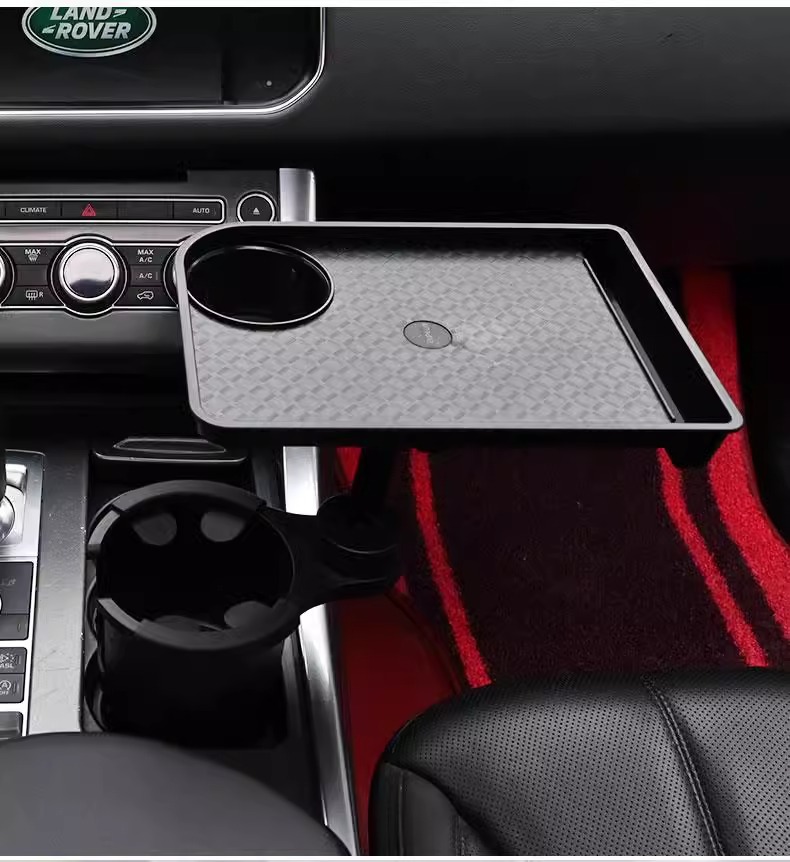 Car Tray, Water Cup Holder, Dinner Plate Storage Rack, Car Co-Pilot Beverage Small Table, Rear Snack Mobile Phone Holder