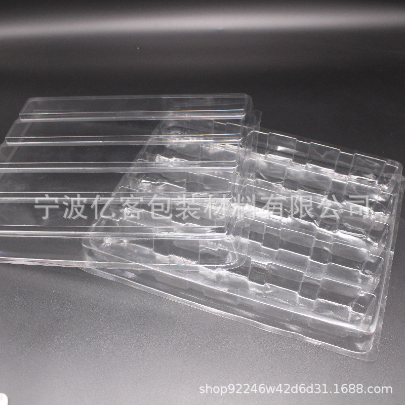 PET吸塑托盘电子元件五金配件透明包装周转盘托盘塑料包装盒