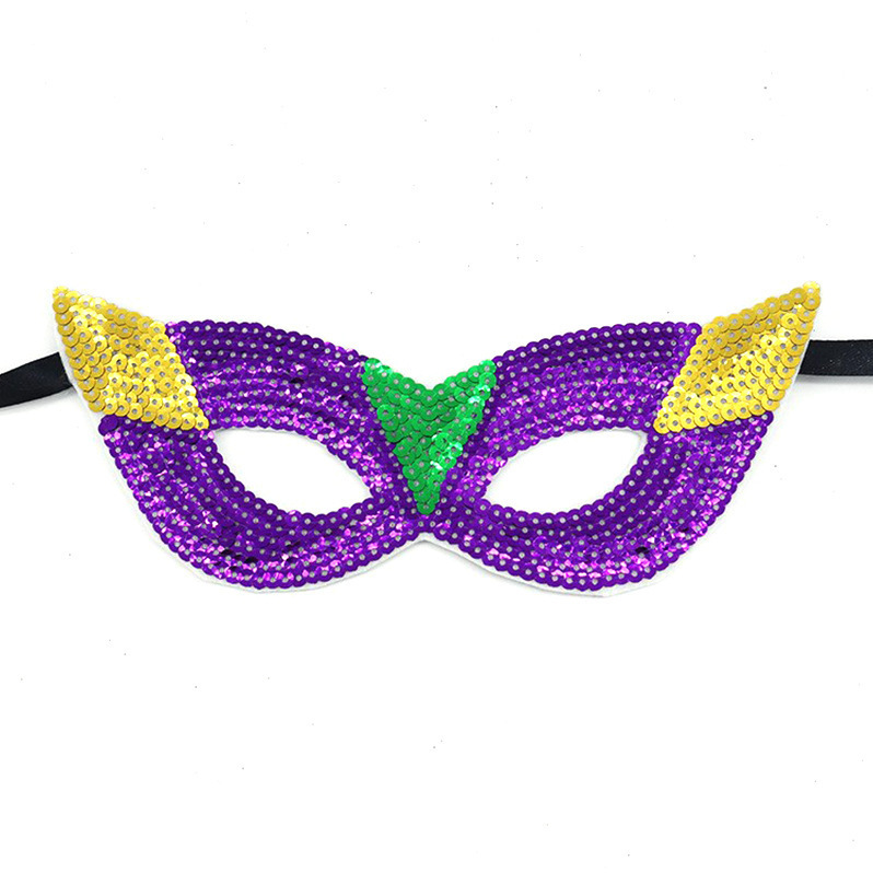 TK transfronterizo carnaval europeo y americano combinación de trajes accesorios máscaras de paleta plumas tricolor banda de pelo fiesta de moda baile