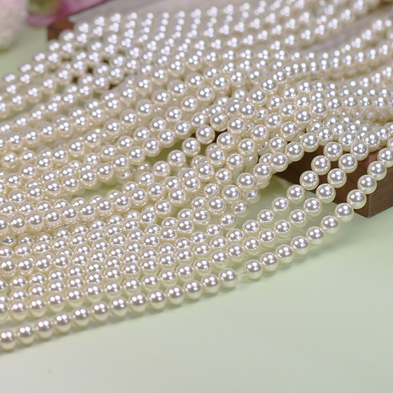 beige beads pearl handmade
