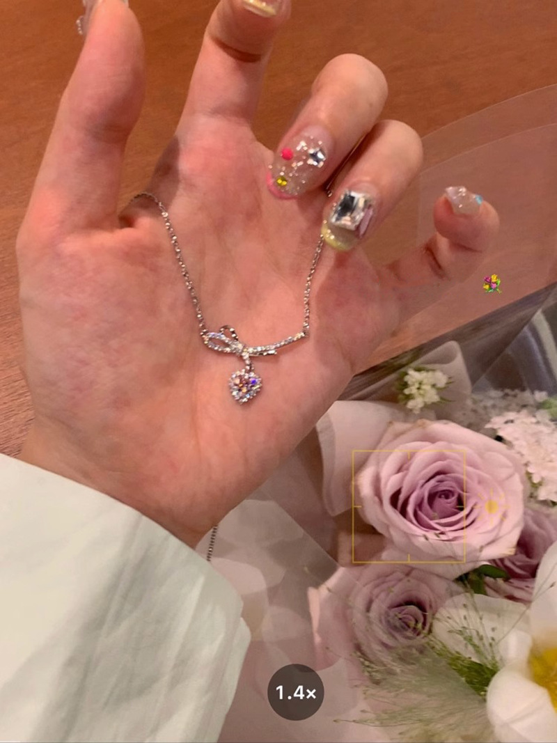 Collier avec pendentif nœud papillon, collier en ruban, bijoux avec nœud papillon pour femmes et filles_voghion.com