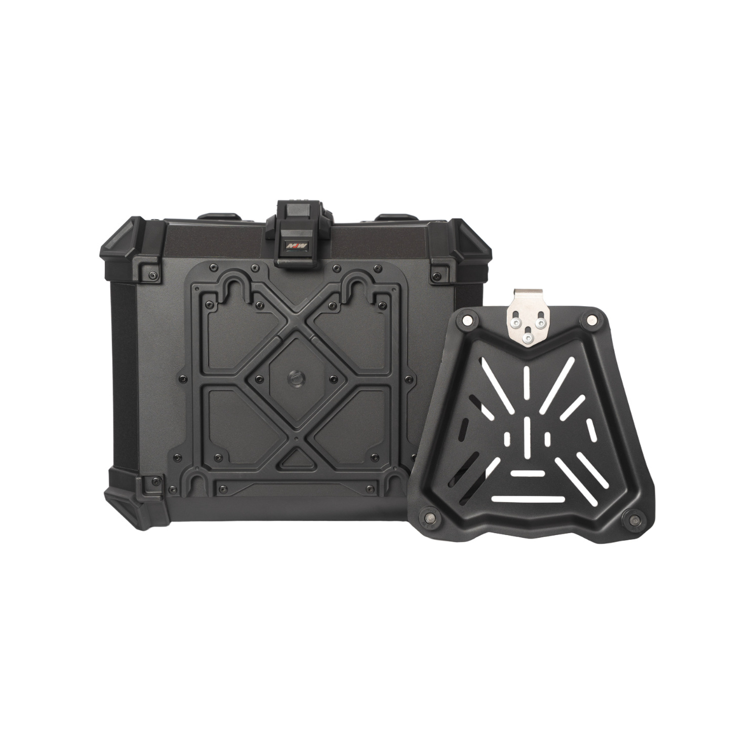 New model 45L motorcycle ABS plastic tail box with password lock, large quick-release motorcycle tail box No. 9