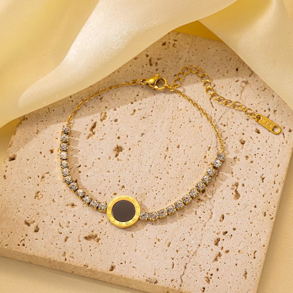 25g Weight 0.03µm-0.05µm Gold Plating Thickness PVD Coated Gold Plating Process 18K Real Gold Plated Plating Material 304 Stainless Steel Pendant Material Zircon Inlay Material Bracelets Classification 304 Stainless Steel Chain Material Cuban Link Chain Curb Chain, box chain, Twisted Rope Chain, snake chain, figaro chain Chain Type 1 Piece Quantity Daily Occasion 304 Stainless Steel Material Eye, Flower, Butterfly Pattern Women's Gender Casual, Simple Style Style Enamel, Inlay Craft Casual Simple Style Eye Flower Butterfly Titanium Steel Zircon Bracelets In Bulk 16
