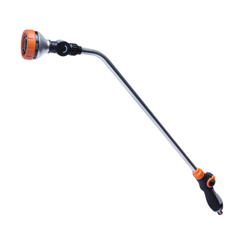 Wholesale 8-function garden flower sprinkler gun for watering vegetables, thumb push gardening long pole multi-function flower watering nozzle