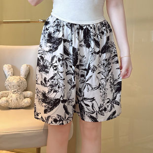 Trousers, beach quick dry shorts, loose fit, plus size