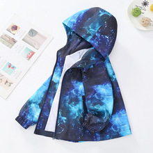 童装春秋新款男童宽松防风外套儿童冲锋衣夹克衫宝宝连帽风衣3-16