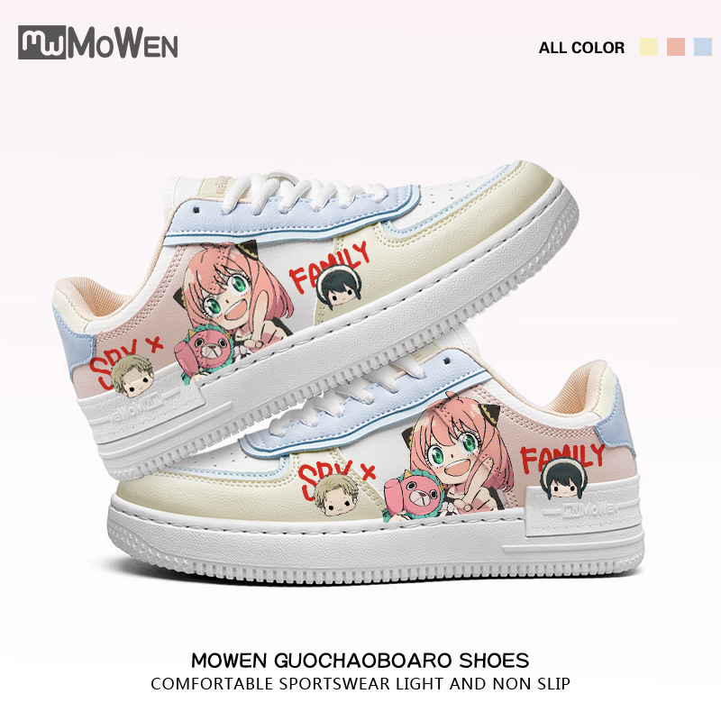 Spy Fun Shoes Arnia Cartoon Casual Sneakers Trendy Personalized Low-Top Sneakers Spring All-Match for Students