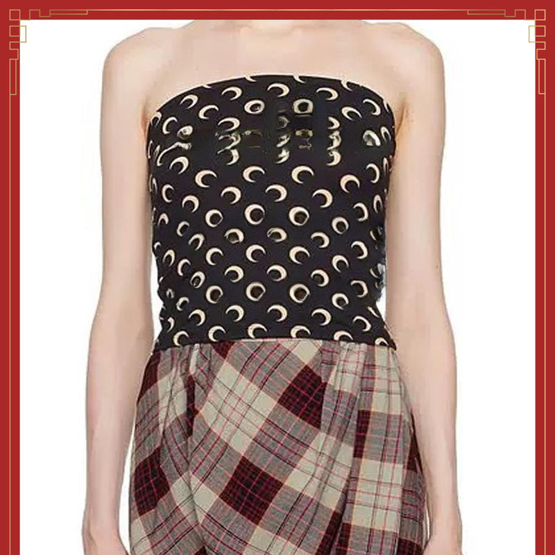 Trendy European and American Niche Moon-Shaped Tube Top, Same Style as Jennie, Yu Shuxin, Rose, Zhao Lusi, and Park Chae-Young Trendy European and American Niche Moon-Shaped Tube Top, Same Style as Jennie, Yu Shuxin, Rose, Zhao Lusi, and Park Chae-Young