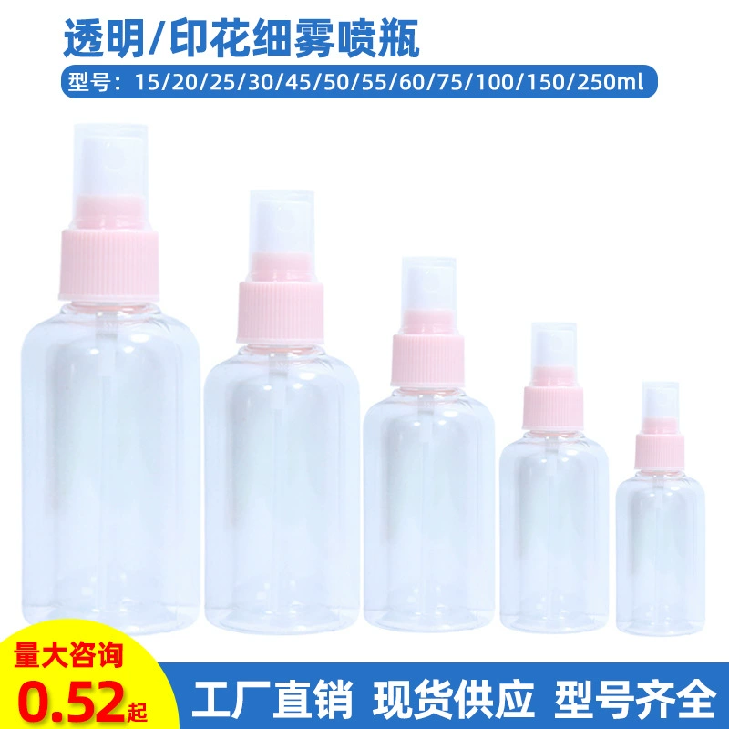 Handheld sprayer, plastic bottle, transparent toner for traveling