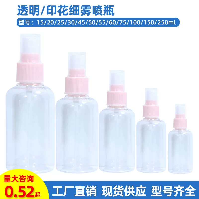 Handheld sprayer, plastic bottle, transparent toner for traveling