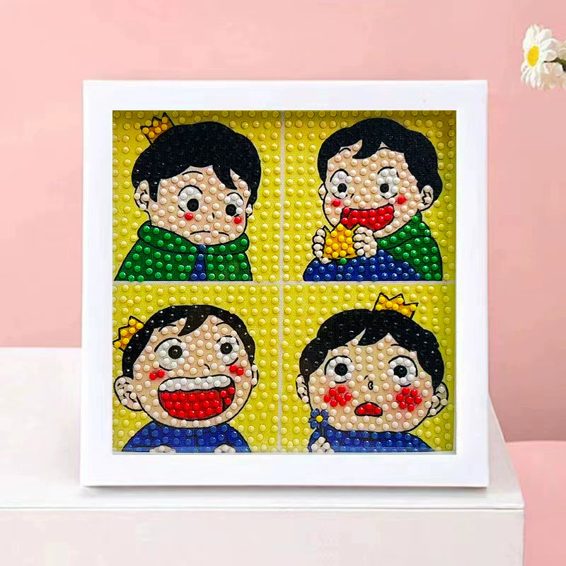 DIY-набор для алмазной мозаики 17×17 см, пластиковая рама, дизайн щенок, полный набор инструментов для кладки