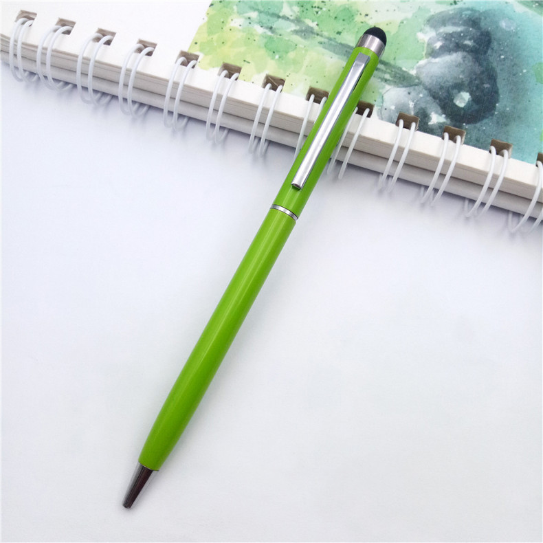 Fuente de la fábrica al por mayor metal pantalla táctil bolígrafo pluma táctil capacitiva impresión pequeña Xihua publicidad regalo pluma