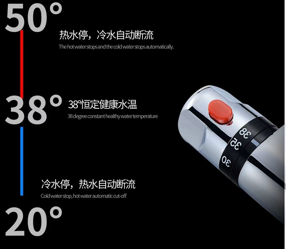 Intelligent thermostatic valve, cold and hot water mixing valve, concealed mixing valve, shower thermostatic valve, solar water heater mixing valve undefined