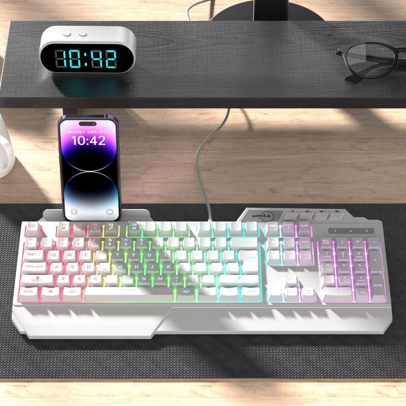 Wired Gaming Keyboard Luminous Rgb Optical USB Interface High-Value Keyboard Gaming Keyboard Factory Direct Sale