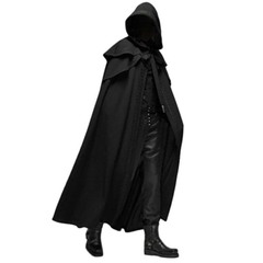 国境を越えた新型ハロウィーンパーティー中世4色マントゴシック男性ロングマント工場スポット
