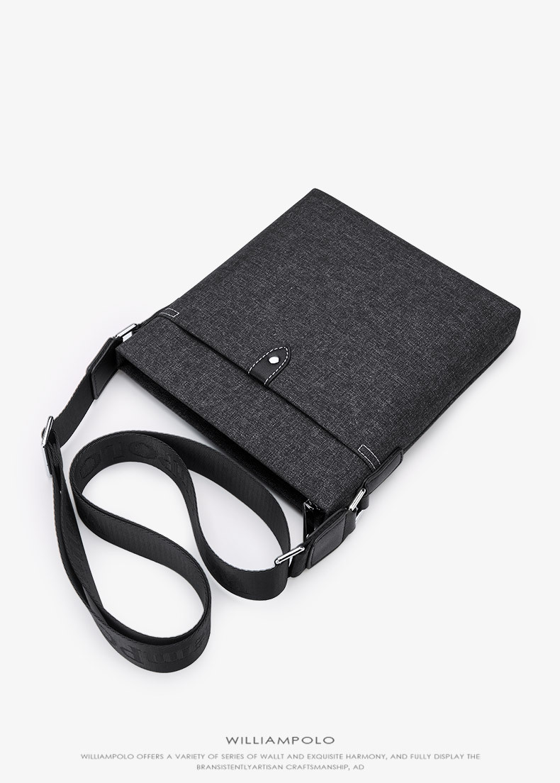 Túi đeo chéo nam vải canvas phong cách thời trang chi tiết 14
