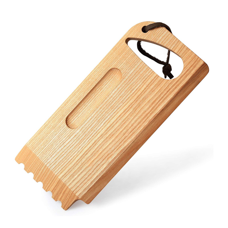 Limpieza de parrilla de madera Limpieza de parrilla al aire libre raspador Herramienta de parrilla multifuncional Limpieza de parrilla