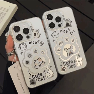 可爱猫爪适用于苹果16手机壳15硬壳11创意14荔枝纹13清新12软妹/X