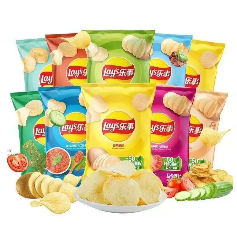 Lay's Potato Chips 70 г, закуски оптом, подарочная упаковка, воздушные закуски, повседневные закуски, оптом