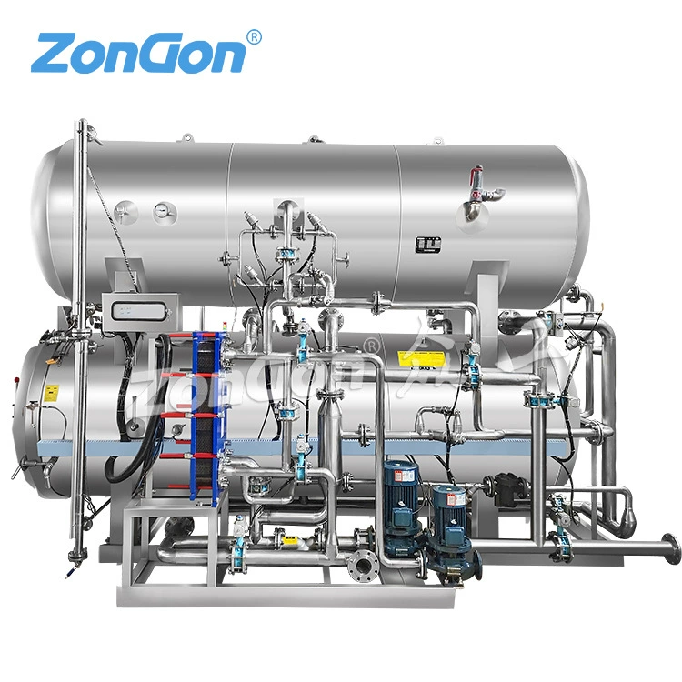 Вакуумная упаковка колбасный стерилизатор Zongzi энергосберегающий Экологически чистый автоматический двухслойный стерилизатор для водяной бани