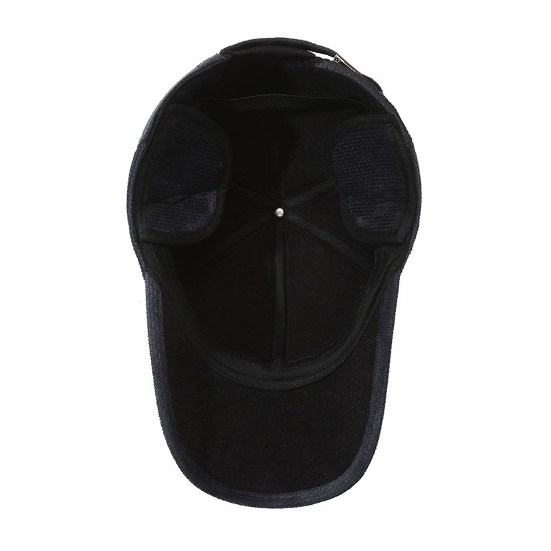 Neue warme Mützen für Herren für den Herbst und Winter, winddichte, kältebeständige Entenschnabelmützen für ältere Menschen mittleren Alters, Ohrenschützer, Plüsch_voghion.com