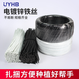 ✅ Tie Wire Electro-Galvanized Iron Plastic Power Cord Tie Bundling Rope 0.55/0.75mm Plastic-Coated Iron Wire Grape Tie
