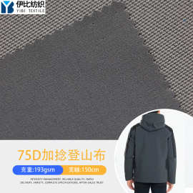 75D涤氨四面弹登山布涤纶梭织面料 冲锋衣羽绒服夹克棉服弹力布料
