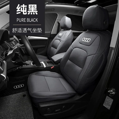 Modelə uyğun (Original) oturacaq örtükləri – Q3 Four-Season Car Seat Cover - pure-black-standard-version-five-seats-nappa-leather-fully-surrounded-front-and-rear-rows