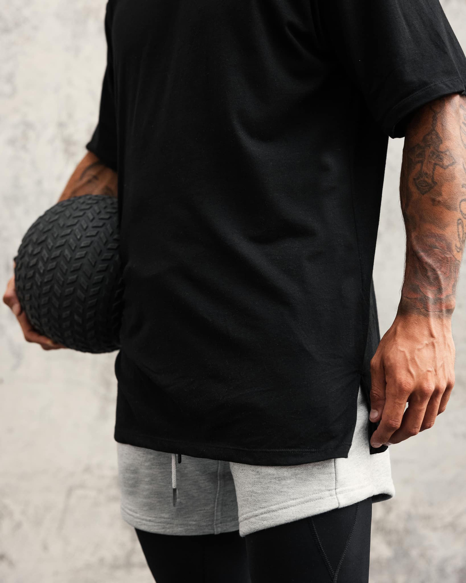 210g Weight Cotton, Cotton Blend Fabric Type T-shirt Tops Type Round Neck Neckline Solid Color Pattern Men's Gender Sports Style Men's Solid Color T-shirt Men's Clothing 无