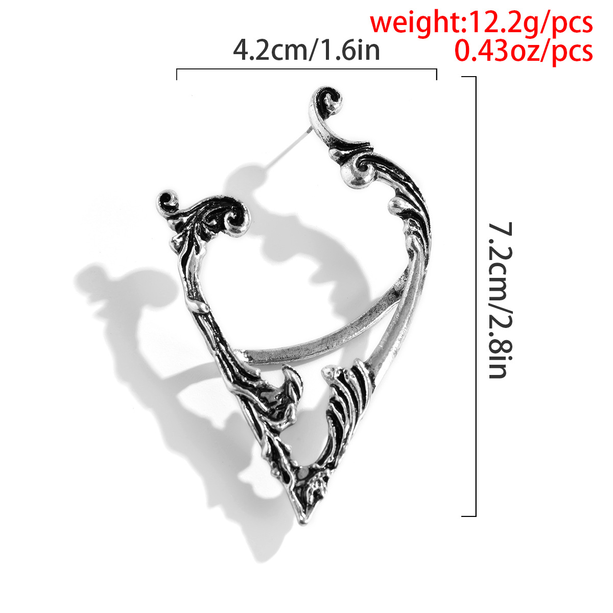 Retro Irregular Auricle Elves Three-dimensional Ear Bone Clip Wholesale Nihaojewelry display picture 2