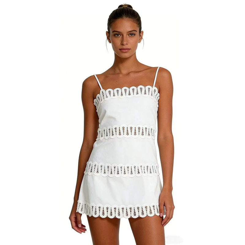 European and American Cross-Border 2026 Amazon Aliexpress Amazon Personality Lace Strapless Slim-Fit Linen Dress European and American Cross-Border 2026 Amazon Aliexpress Amazon Personality Lace Strapless Slim-Fit Linen Dress