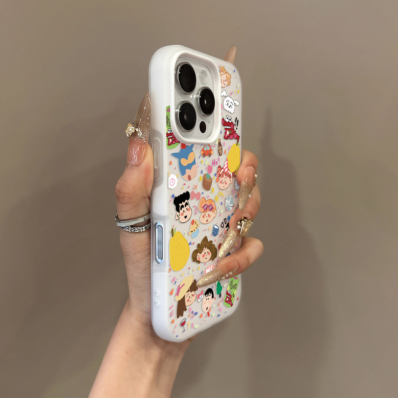Xiaoxin's Family Is Suitable for Phone16Promax, Apple 14Pro, Non-Collision Phone Case, New Model 15, Full Coverage for 13