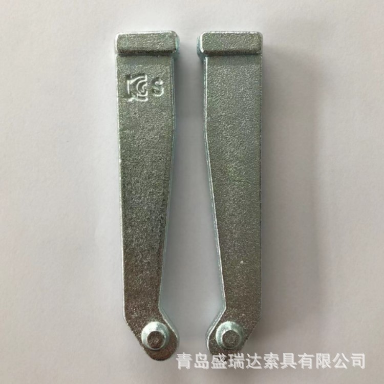 青岛现货供应镀锌脚手架配件楔形锻造销子原色防锈钢结构制品