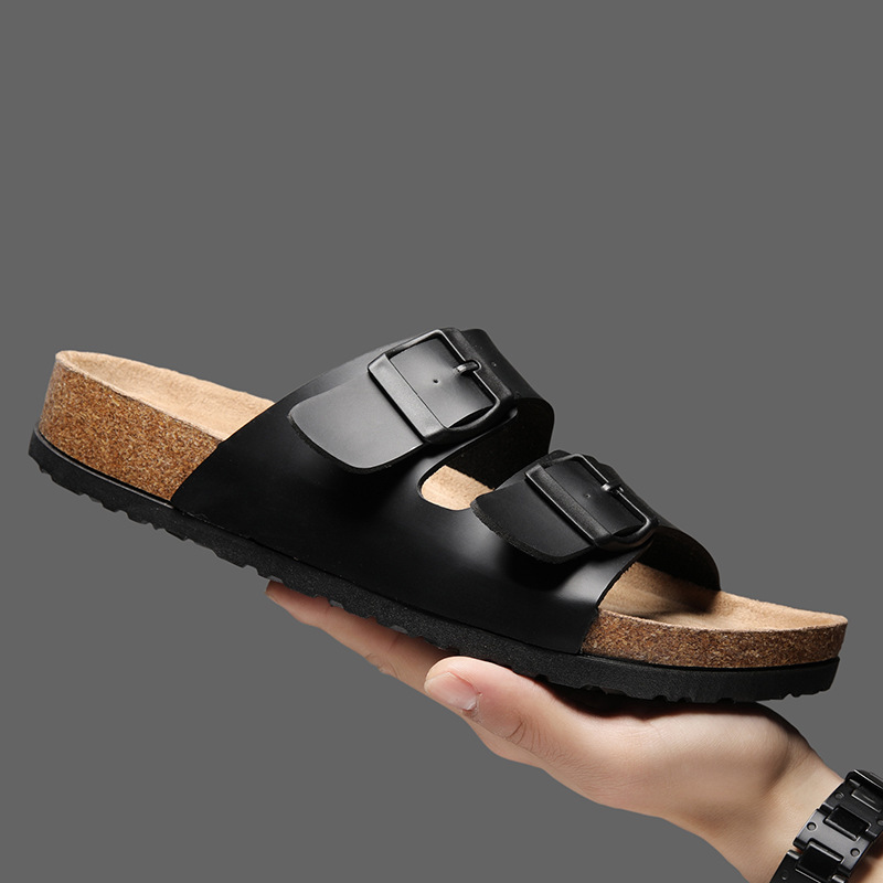 2025 nuevos productos zapatillas de corcho para hombre par de zapatos Birkenstock sandalias para mujer zapatos de playa de explosión de verano zapatos de moda para estudiantes
