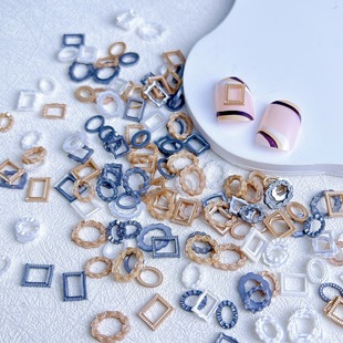 New retro court style photo frame mixed nail art accessories handmade DIY wearable phone shell accessories wholesale
