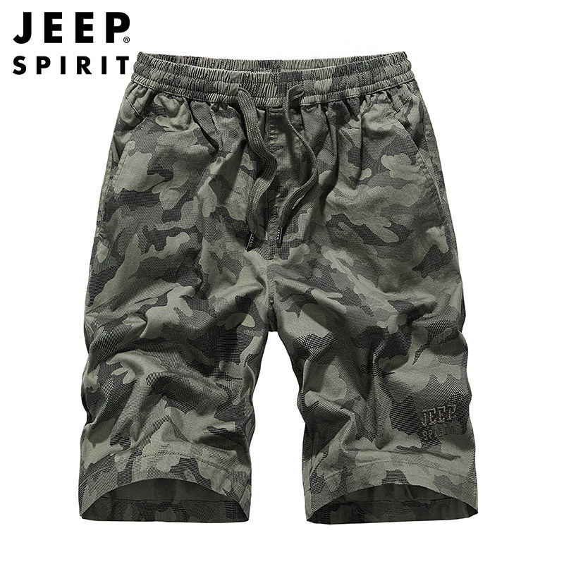 JEEP SPIRIT повседневные свободные хлопковые брюки мужские брюки свободные камуфляжные шорты мужские 0881