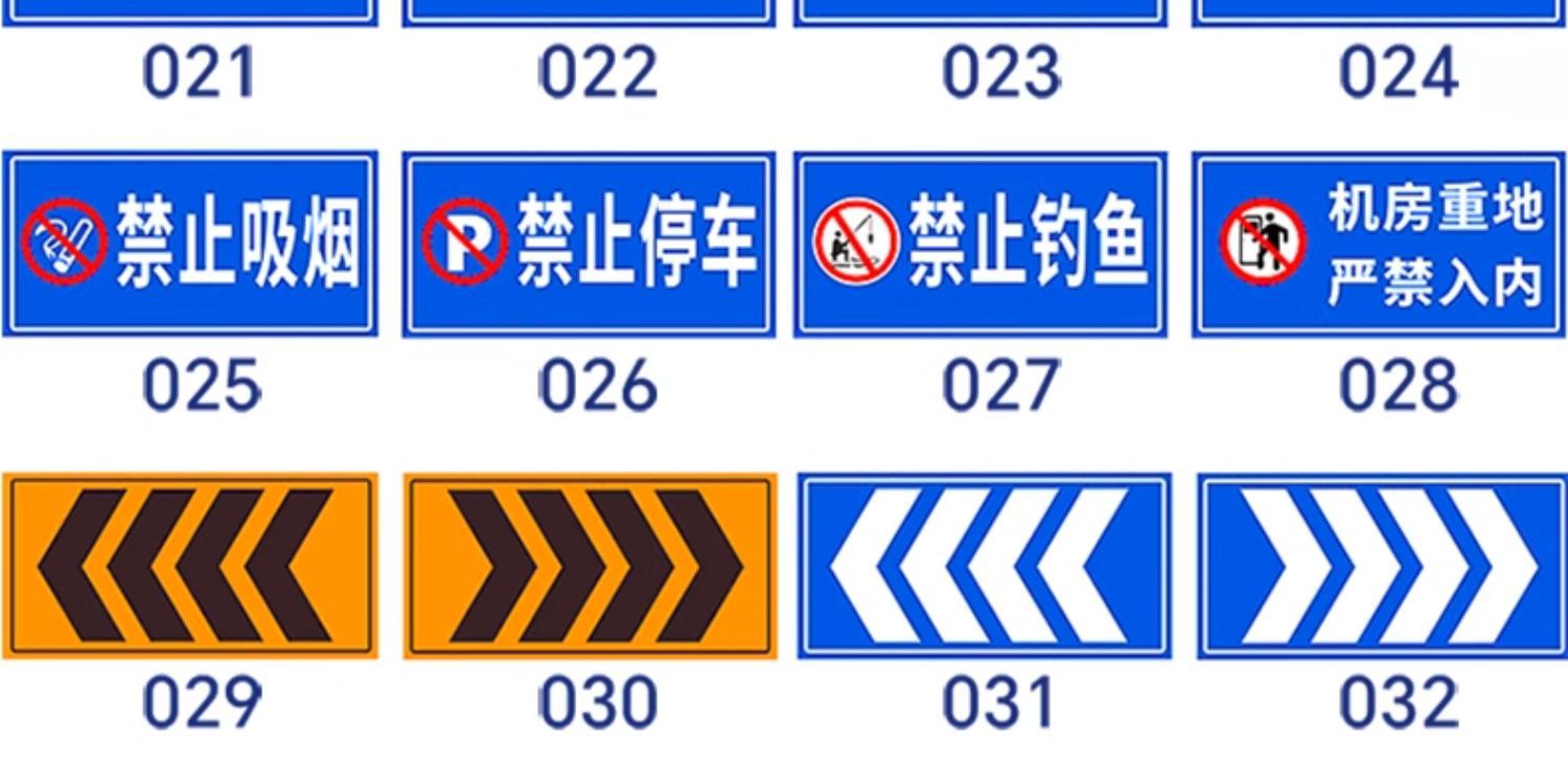 Suitable for Front Construction Warning Signs, Road Traffic Safety Vehicle Prohibition Signs, Construction Site Signs