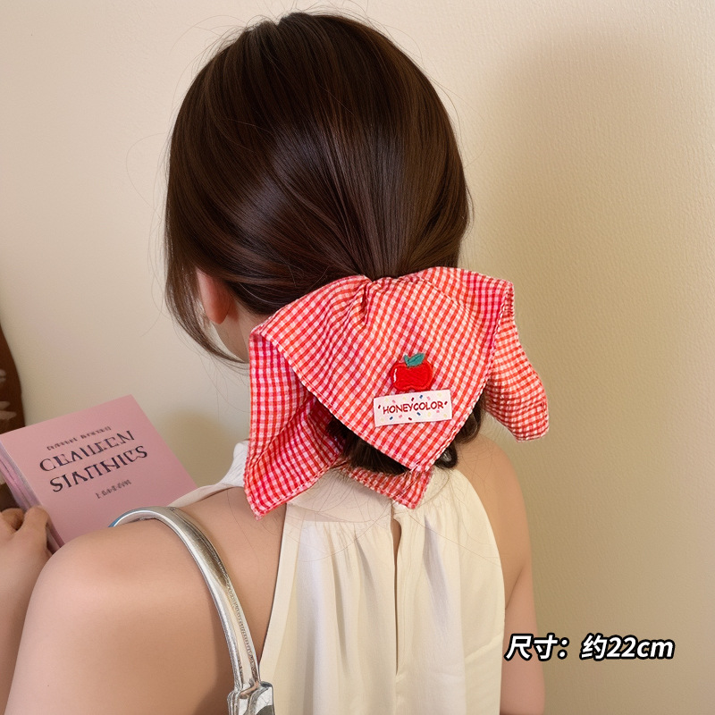 El encaje francés punto de onda arco intestino grueso anillo de cabello para mujeres de alta calidad cuerda de cabello de alta elasticidad cuerda de cabello adornamiento