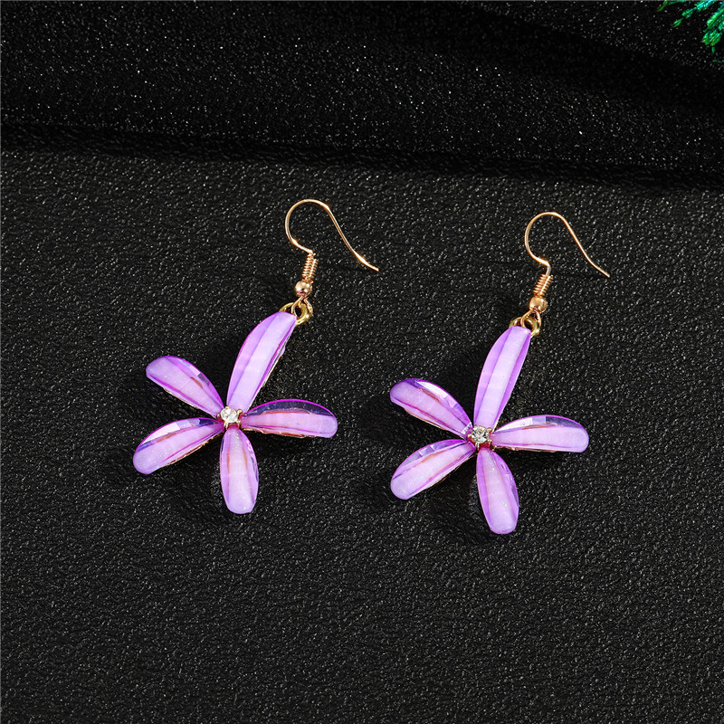 Boucles D&#39;oreilles Fleur Simples display picture 6